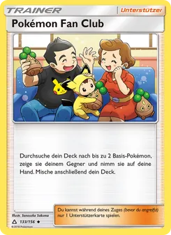 Karte Pokémon Fan Club aus Ultra-Prisma, Nummer 133/156