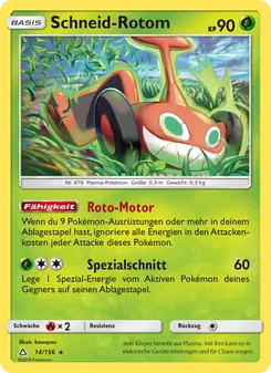 Karte Schneid-Rotom aus Ultra-Prisma, Nummer 14/156