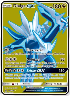 Karte Dialga GX aus Ultra-Prisma, Nummer 146/156