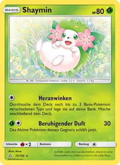 Karte Shaymin aus Ultra-Prisma, Nummer 15/156