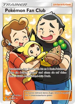 Karte Pokémon Fan Club aus Ultra-Prisma, Nummer 155/156