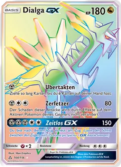 Karte Dialga GX aus Ultra-Prisma, Nummer 164/156