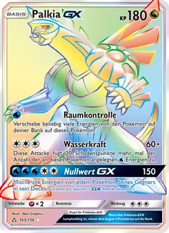 Karte Palkia GX aus Ultra-Prisma, Nummer 165/156