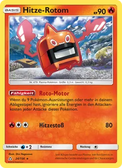 Karte Hitze-Rotom aus Ultra-Prisma, Nummer 24/156