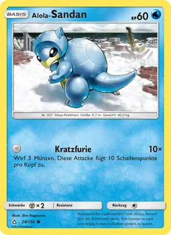 Karte Alola-Sandan aus Ultra-Prisma, Nummer 28/156