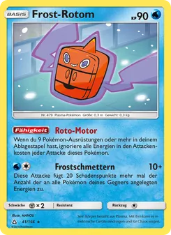 Karte Frost-Rotom aus Ultra-Prisma, Nummer 41/156