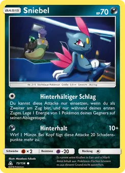 Karte Sniebel aus Ultra-Prisma, Nummer 73/156