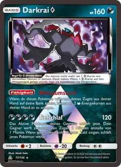 Karte Darkrai ◇ aus Ultra-Prisma, Nummer 77/156