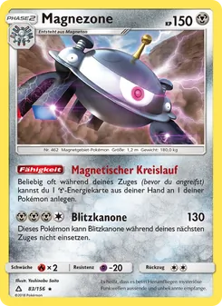 Karte Magnezone aus Ultra-Prisma, Nummer 83/156
