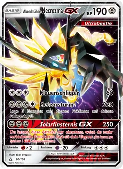 Karte Abendmähne-Necrozma GX aus Ultra-Prisma, Nummer 90/156