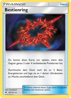 Karte Bestienring aus Grauen Der Lichtfinsternis, Nummer 102/131