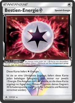 Karte Bestien-Energie ◇ aus Grauen Der Lichtfinsternis, Nummer 117/131
