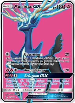 Karte Xerneas GX aus Grauen Der Lichtfinsternis, Nummer 126/131