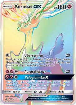 Karte Xerneas GX aus Grauen Der Lichtfinsternis, Nummer 139/131
