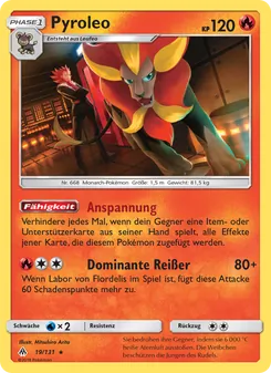 Karte Pyroleo aus Grauen Der Lichtfinsternis, Nummer 19/131
