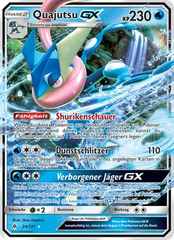 Karte Quajutsu GX aus Grauen Der Lichtfinsternis, Nummer 24/131