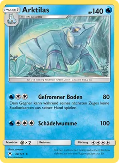 Karte Arktilas aus Grauen Der Lichtfinsternis, Nummer 30/131