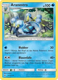 Karte Aranestro aus Grauen Der Lichtfinsternis, Nummer 33/131