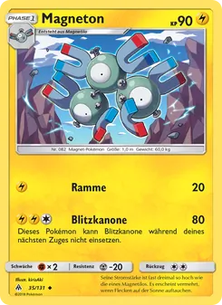 Karte Magneton aus Grauen Der Lichtfinsternis, Nummer 35/131