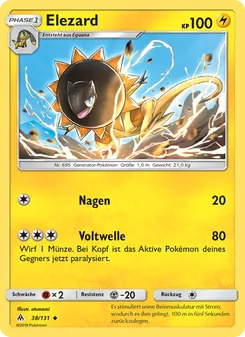 Karte Elezard aus Grauen Der Lichtfinsternis, Nummer 38/131