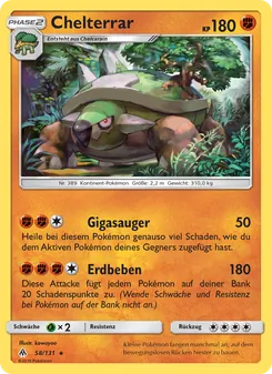 Karte Chelterrar aus Grauen Der Lichtfinsternis, Nummer 58/131