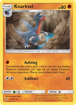 Karte Knarksel aus Grauen Der Lichtfinsternis, Nummer 61/131