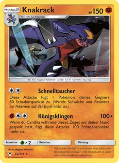 Karte Knakrack aus Grauen Der Lichtfinsternis, Nummer 62/131