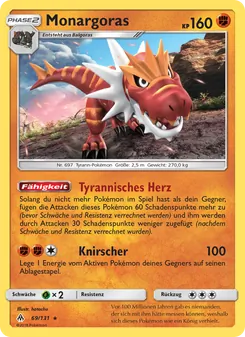 Karte Monargoras aus Grauen Der Lichtfinsternis, Nummer 69/131