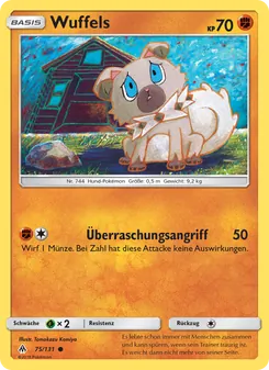 Karte Wuffels aus Grauen Der Lichtfinsternis, Nummer 75/131