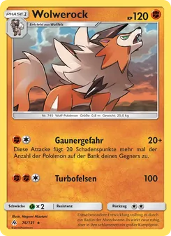 Karte Wolwerock aus Grauen Der Lichtfinsternis, Nummer 76/131