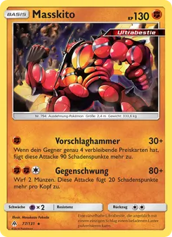 Karte Masskito aus Grauen Der Lichtfinsternis, Nummer 77/131