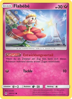 Karte Flabébé aus Grauen Der Lichtfinsternis, Nummer 83/131