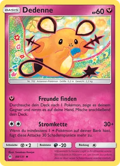 Karte Dedenne aus Grauen Der Lichtfinsternis, Nummer 88/131