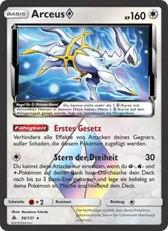 Karte Arceus ◇ aus Grauen Der Lichtfinsternis, Nummer 96/131