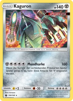 Karte Kaguron aus Sturm Am Firmament, Nummer 100/168
