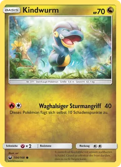 Karte Kindwurm aus Sturm Am Firmament, Nummer 104/168