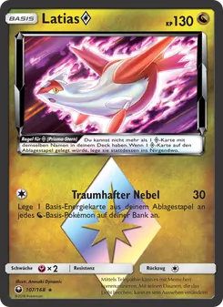 Karte Latias ◇ aus Sturm Am Firmament, Nummer 107/168
