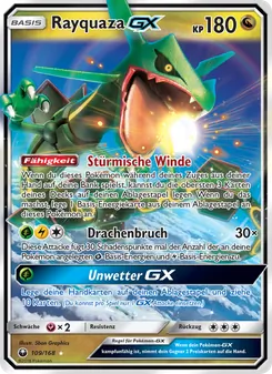 Karte Rayquaza GX aus Sturm Am Firmament, Nummer 109/168