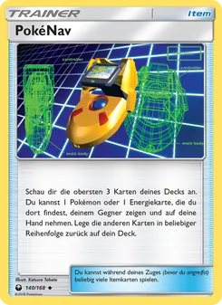Karte PokéNav aus Sturm Am Firmament, Nummer 140/168