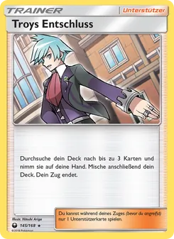 Karte Troys Entschluss aus Sturm Am Firmament, Nummer 145/168