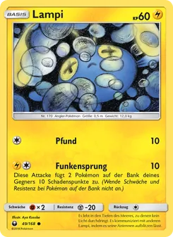 Karte Lampi aus Sturm Am Firmament, Nummer 49/168