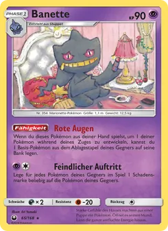 Karte Banette aus Sturm Am Firmament, Nummer 65/168