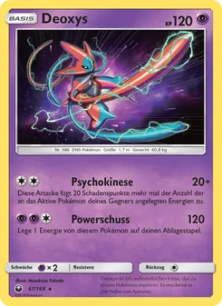 Karte Deoxys aus Sturm Am Firmament, Nummer 67/168