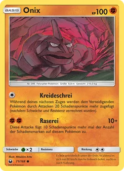 Karte Onix aus Sturm Am Firmament, Nummer 71/168