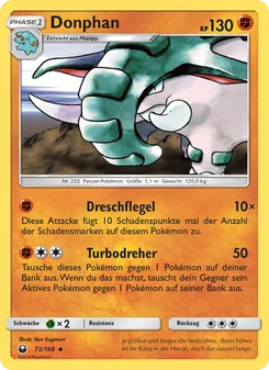 Karte Donphan aus Sturm Am Firmament, Nummer 73/168