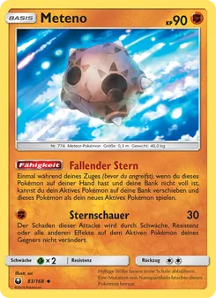 Karte Meteno aus Sturm Am Firmament, Nummer 83/168