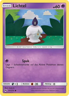 Karte Lichtel aus Echo des Donners, Nummer 101/214