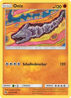 Karte Onix aus Echo des Donners, Nummer 109/214