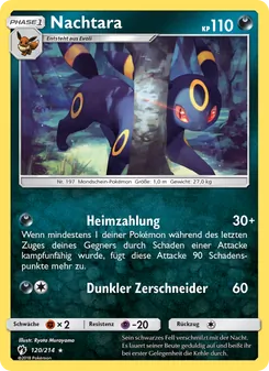 Karte Nachtara aus Echo des Donners, Nummer 120/214