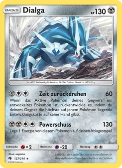 Karte Dialga aus Echo des Donners, Nummer 127/214